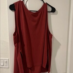 Sleeveless Red Women's Top
